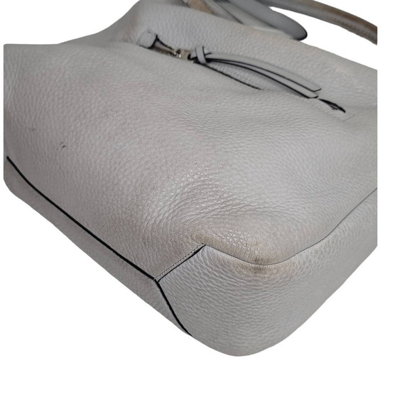 Coach BLEECKER PEBBLED LEATHER SULLIVAN HOBO (COACH F31623) SILVER/SOAPSTONE - Picture 9 of 14